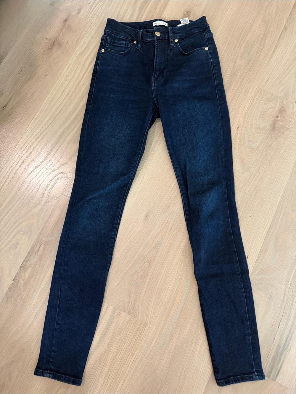 Good American Good Legs High Rise Skinny Jeans Dark Wash Size 0 / 25